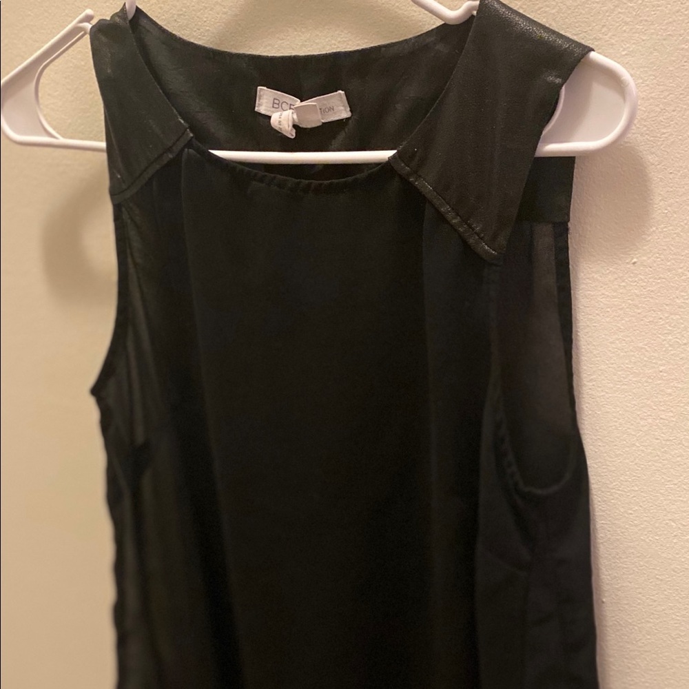 BCBG Women’s Sheer Black Top